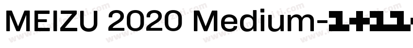 MEIZU 2020 Medium字体转换